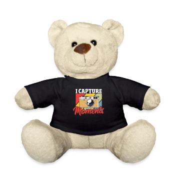 I Capture Moments Photographer Photography Lover - Teddy Bear - black - Front