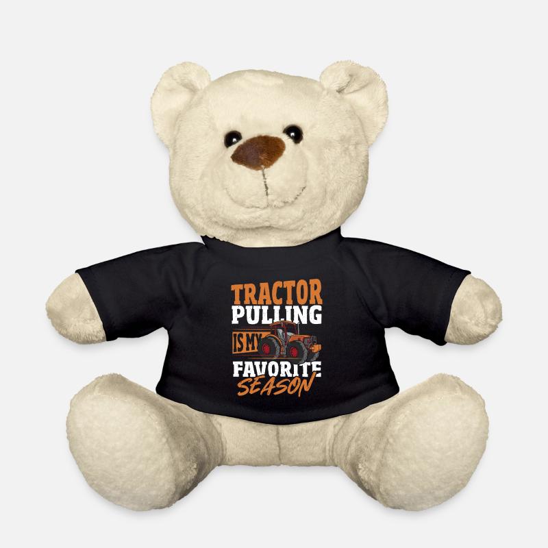 Tractor Pulling Is My Favorite Season Tractor - Teddy - Schwarz