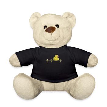 Gummientchen Herzschlag - Teddy - Schwarz - Vorne
