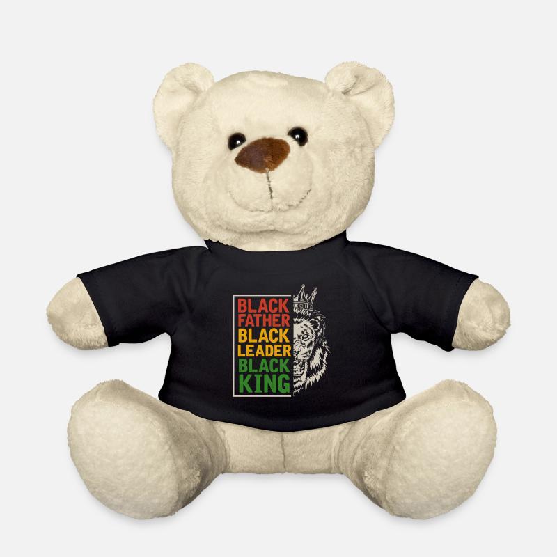 Schwarzer Vater Männer Afro Lion Afrikanisch - Teddy - Schwarz