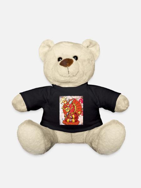 Jahr Des Drachen Mondneujahrsfest Chinesisches - Teddy - Schwarz