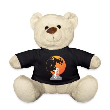 Solar System Astronaut Planet Earth - Teddy Bear - black - Front