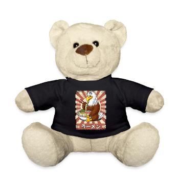 ramen eagle noodle soup ramen - Teddy Bear - black - Front
