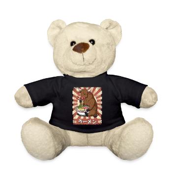 ramen ox noodle soup ramen - Teddy Bear - black - Front