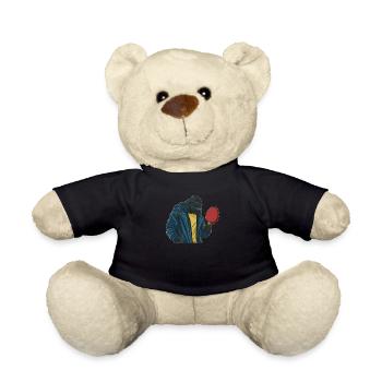 Tischtennis Pingpong King Pong-Tischtennis - Teddy - Schwarz - Vorne