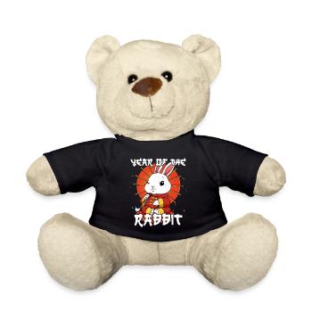 Année du Lapin Nouvel An lunaire chinois - Nounours - noir - Devant