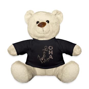Oha Anker North German Panic Attack - Teddy Bear - black - Front