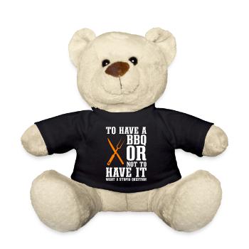 Lustiger BBQ-liebhaber - Teddy - Schwarz - Vorne