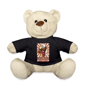 Muay Thai - Teddy Bear - black - Front