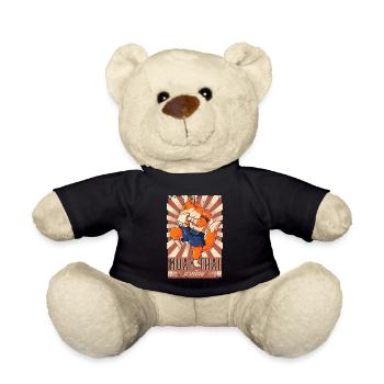 Muay Thai - Teddy Bear - black - Front