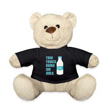 Cow Milk Milk Truck - Teddy Bear - black - Front