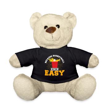 Beer Pong Champion Because Basketball Is Too Easy - Teddy Bear - black - Front