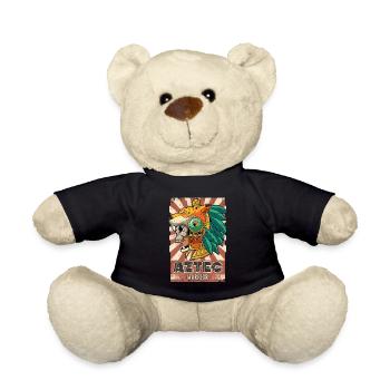 Mexikanischer Aztekenkrieger Azteken - Teddy - Schwarz - Vorne