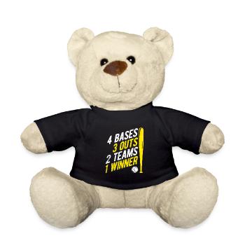 Baseball - Teddy - Schwarz - Vorne