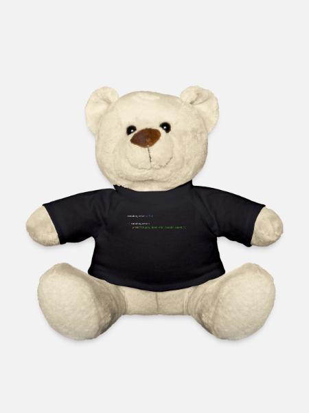Programmierer Informatiker Nerd Softwareingenieur - Teddy - Schwarz