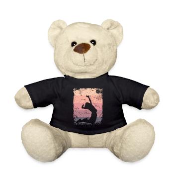 Volleyball Spieler Retro Beach Volleyball - Teddy - Schwarz - Vorne
