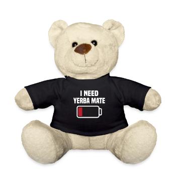 Lustiges Yerba Mate Outfit - Teddy - Schwarz - Vorne