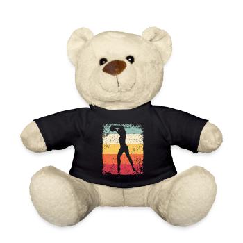 Gymnastikball Retro Rhythmische Gymnastik - Teddy - Schwarz - Vorne