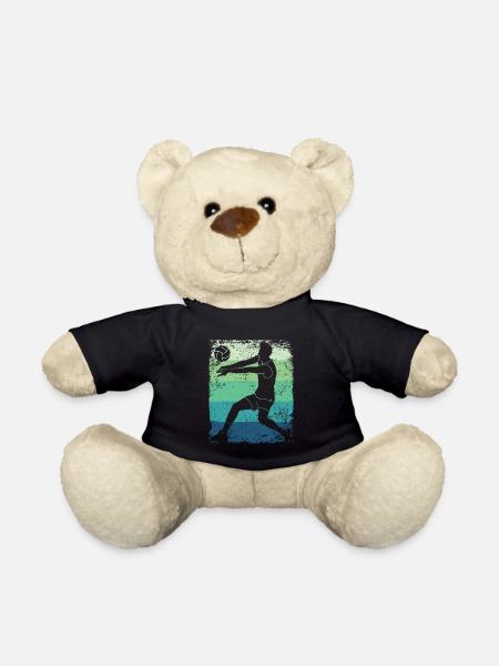 Volleyball Spieler Retro Beach Volleyball - Teddy - Schwarz