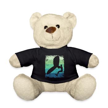 Wing Foil Wingsurfing Retro Foil Wings - Teddy Bear - black - Front