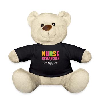Nursing Researcher Outfit Nursing Research - Teddy Bear - black - Front