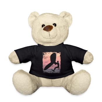 Wing Foil Wingsurfing Retro Foil Wings - Teddy Bear - black - Front