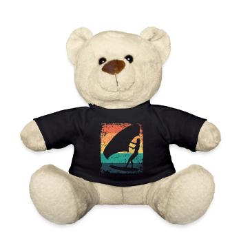 Wing Foil Wingsurfing Retro Foil Wings - Teddy Bear - black - Front