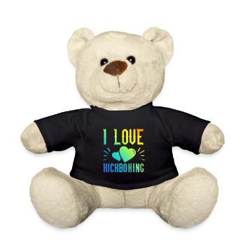 I love kick boxing - Teddy Bear - black - Front