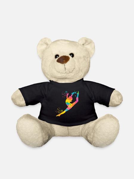 Gymnaste avec gymnastique rythmique au sol - Nounours - noir