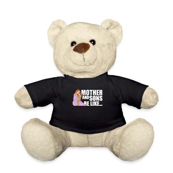 Mom Mother Son - Teddy Bear - black - Front