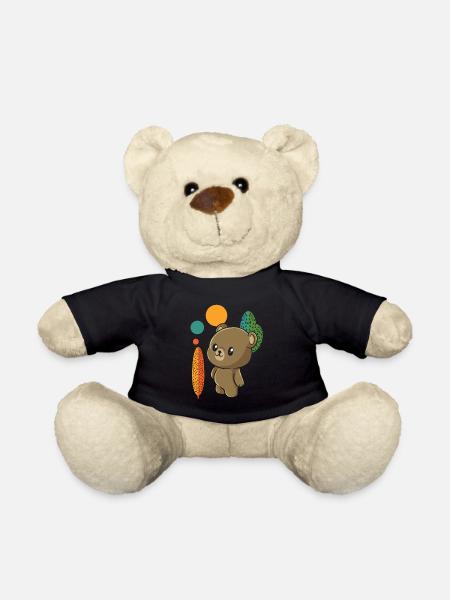 Ours brun Ours mignon - Nounours - noir