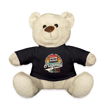 47. Geburtstag Mann August Jahrgang 1976 Kassette - Teddy - Schwarz - Vorne