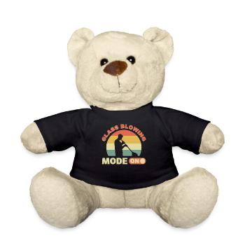 Glassblowing Mode On Glassblower Glass Blowing - Teddy Bear - black - Front