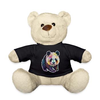 BABY PANDA AQUARELL - Teddy - Schwarz - Vorne