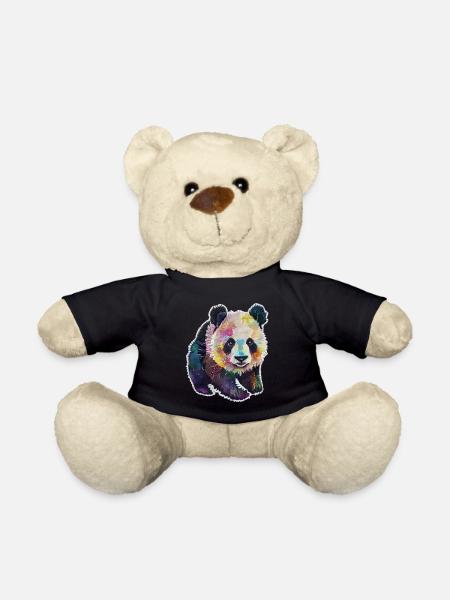 BABY PANDA AQUARELL - Teddy - Schwarz