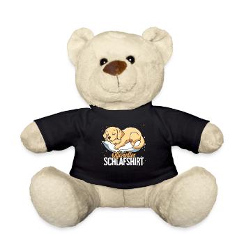 Offizielles Schlafshirt Labrador - Teddy - Schwarz - Vorne
