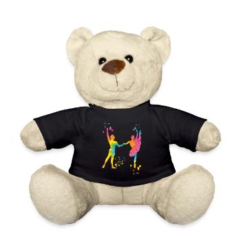 Ballet Danse Couple Femme Ballerine - Nounours - noir - Devant