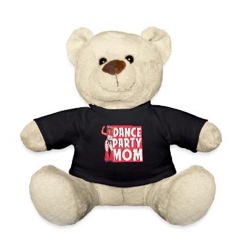 Mom Mom Party Dance Mom - Teddy Bear - black - Front
