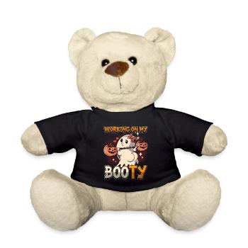 Working On My Booty Halloween - Teddy Bear - black - Front