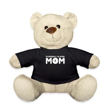 Unihockeyspieler Mama - Teddy - Schwarz - Vorne