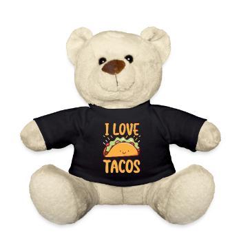 I love Tacos - Zeige deine Liebe für Tacos! - Teddy - Schwarz - Vorne