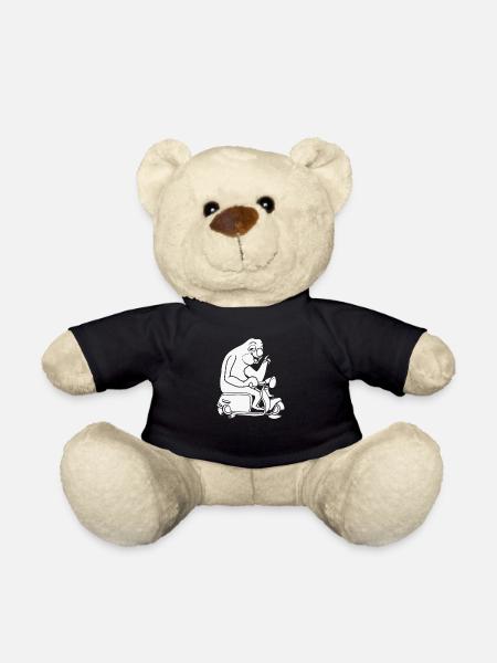 Motorroller Faultier - Teddy - Schwarz