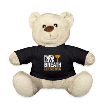 Respiratory Therapist Respiratory Therapy - Teddy Bear - black - Front