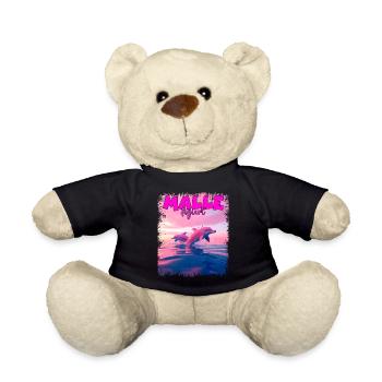 Mallefiziert Delfin Urlaub Mallorca Ibiza Malle - Teddy - Schwarz - Vorne