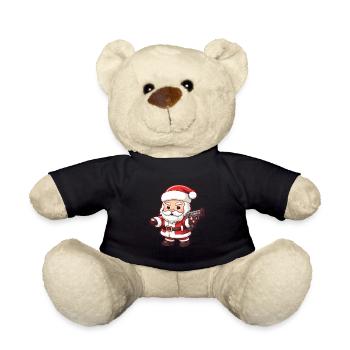 Weihnachtsmann Pistole Santa Weihnachten - Teddy - Schwarz - Vorne