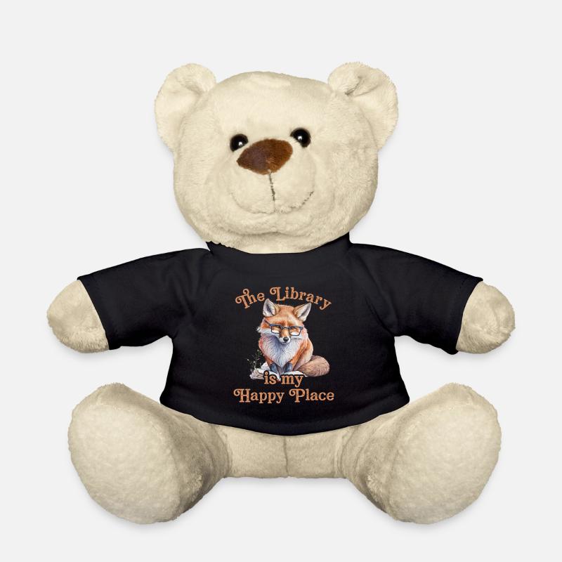 Die Bibliothek Ist Mein Glücklicher Ort Fuchs - Teddy - Schwarz