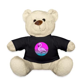 Flamingo - Teddy Bear - black - Front