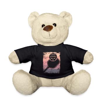 Wiffleball Club Retro Pickleball Team - Teddy Bear - black - Front