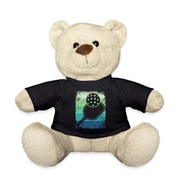 Wiffleball Club Retro Pickleball Team - Teddy Bear - black - Front
