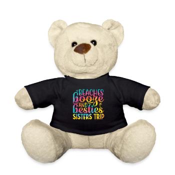 Urlaub Schwester Reisen Lustige Schwester Reise - Teddy - Schwarz - Vorne